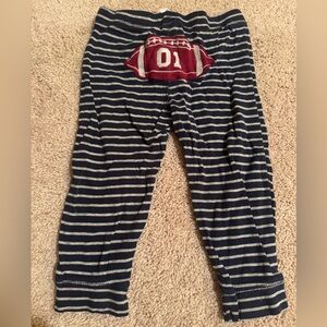 Carter's Blue and White Striped Joggers with Football 🏈 Patch